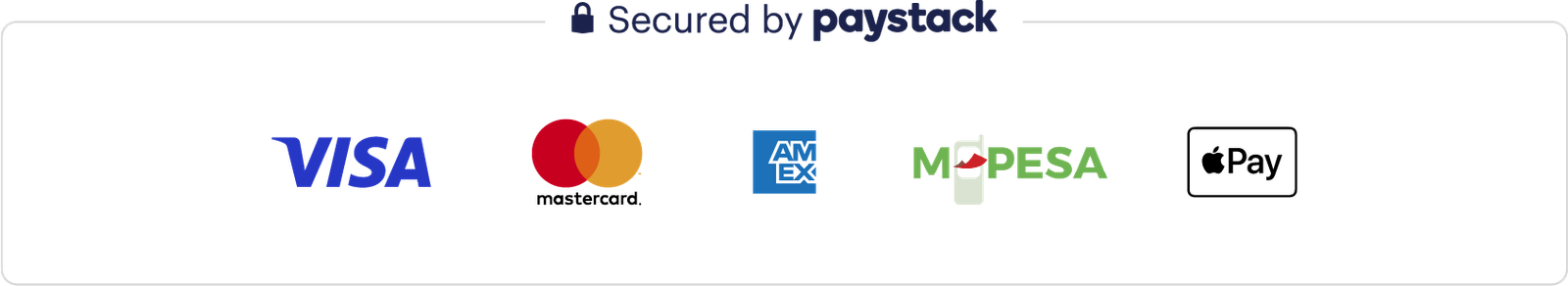 Paystack Payment Options